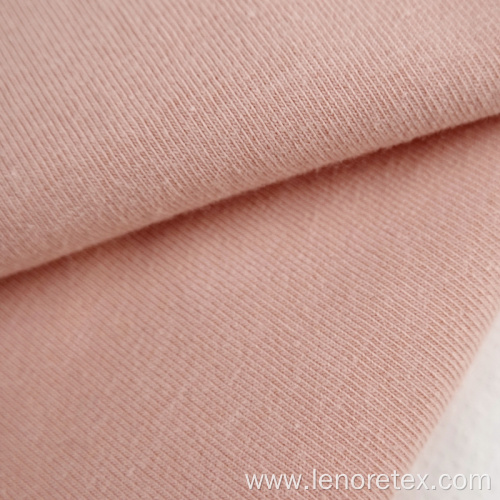 Cotton Recycled Polyester Spandex Knit Single Jersey Fabric